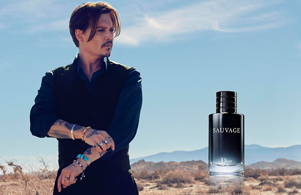 Johnny Depp v ochutnávke kampane na parfum Dior Sauvage.